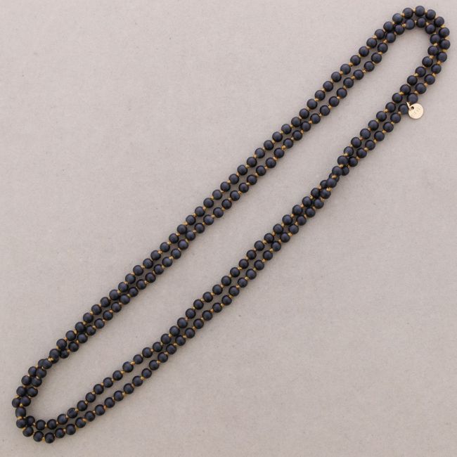 COLLAR LARGO BOLAS NUDO 1.5M*6MM