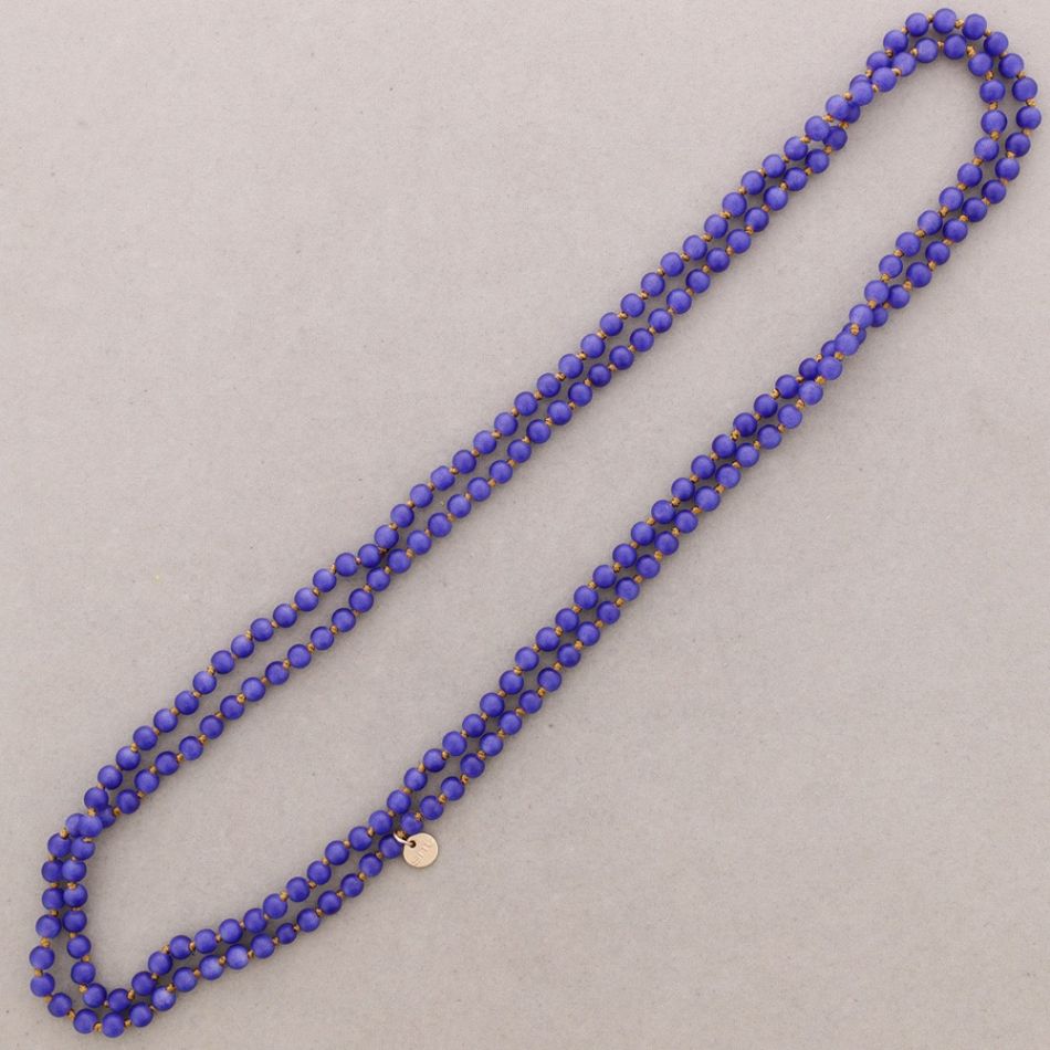 COLLAR LARGO BOLAS NUDO 1.5M*6MM