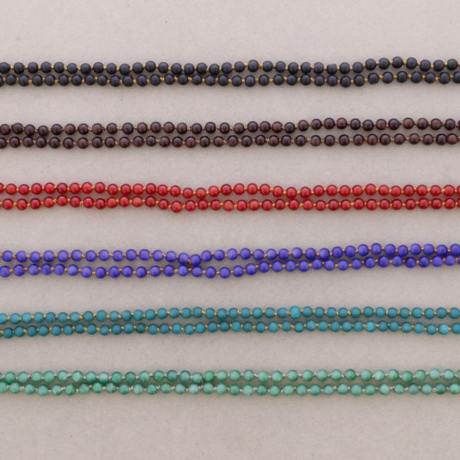 COLLAR LARGO BOLAS NUDO 1.5M*6MM