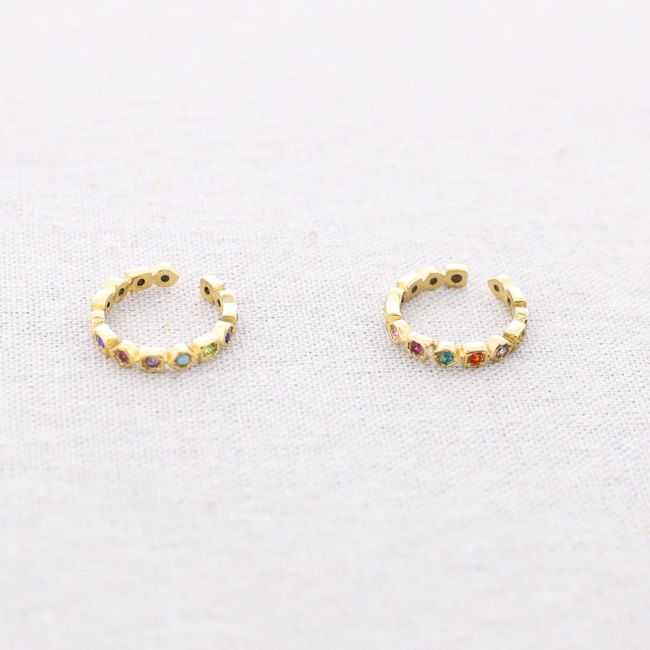 ANILLO ACERO CRISTALES