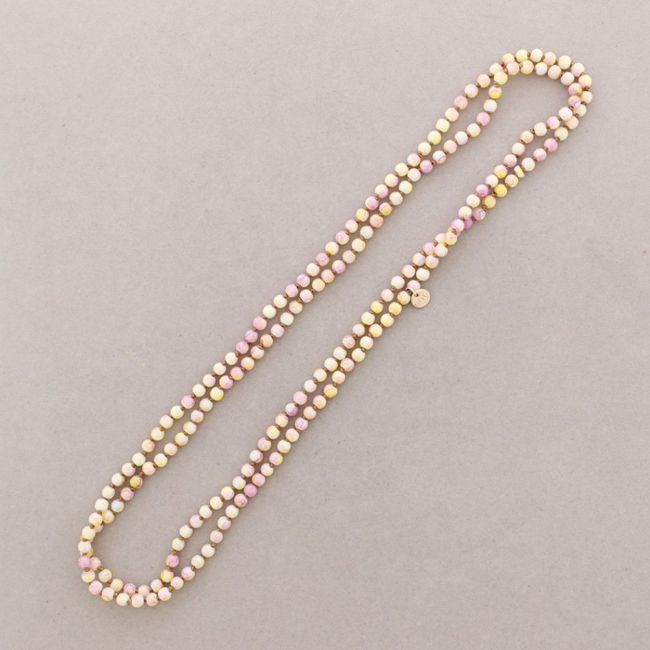 LONG NECKLACE WITH KNOTS BALLS 1.5M*6MM