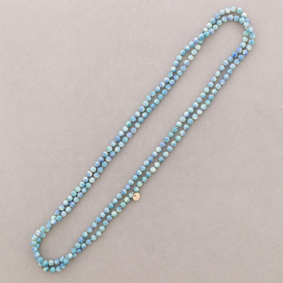 COLLAR LARGO BOLAS NUDOS 1,5M*6MM