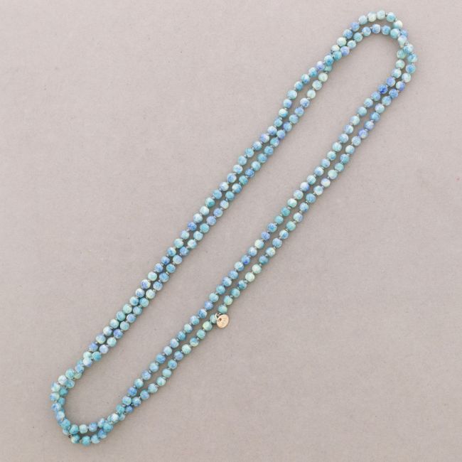 LONG NECKLACE WITH KNOTS BALLS 1.5M*6MM