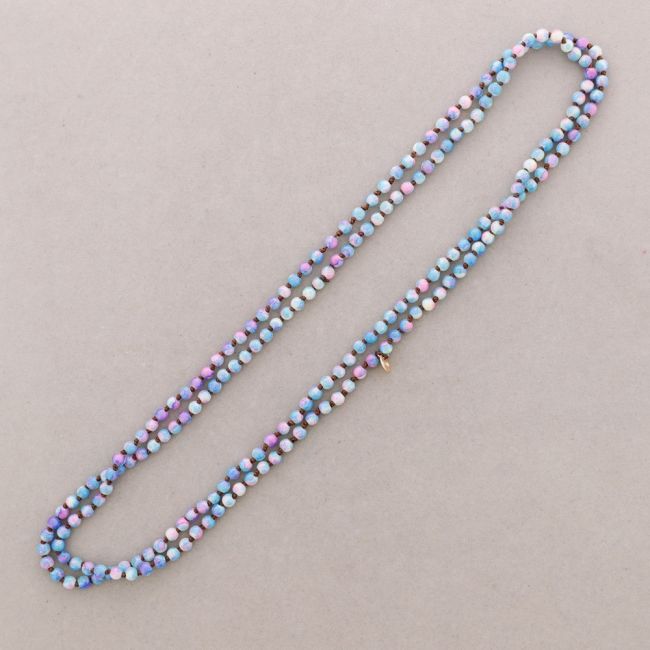 LONG NECKLACE WITH KNOTS BALLS 1.5M*6MM