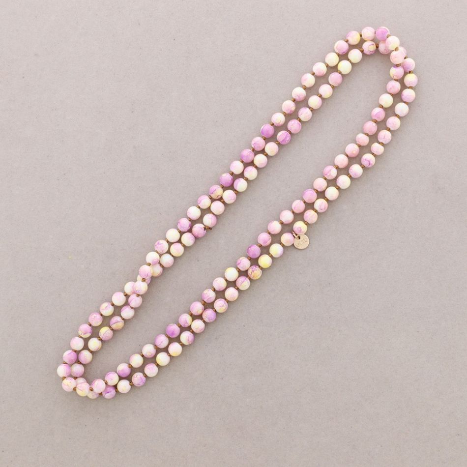 COLLAR LARGO BOLAS NUDOS 1,2M*8MM