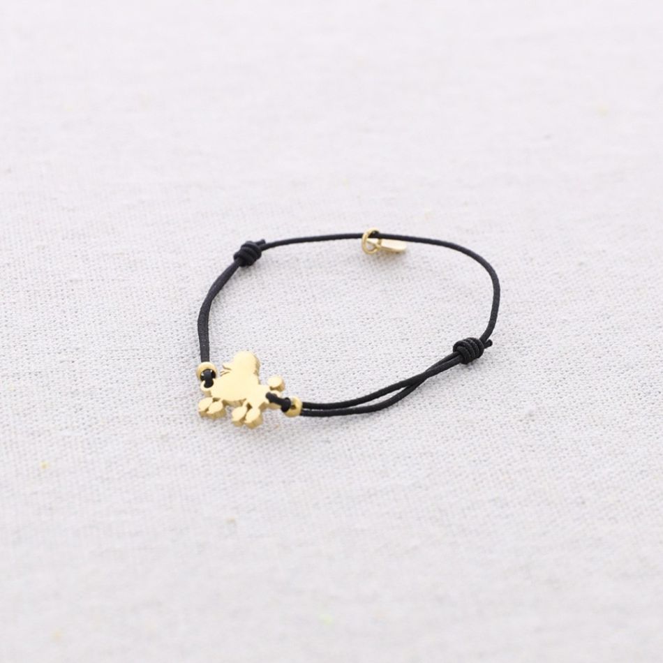 ELASTIC STEEL PUPPY BRACELET
