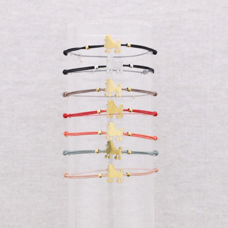 ELASTIC STEEL PUPPY BRACELET