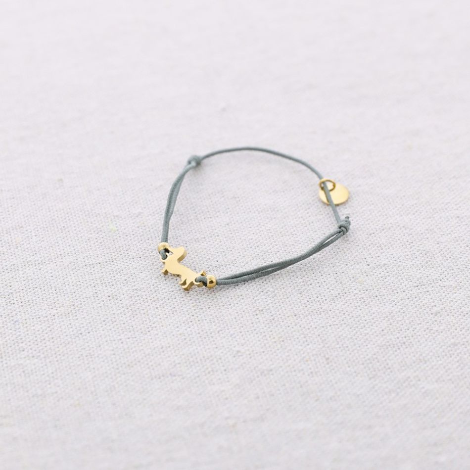 ELASTIC STEEL PUPPY BRACELET