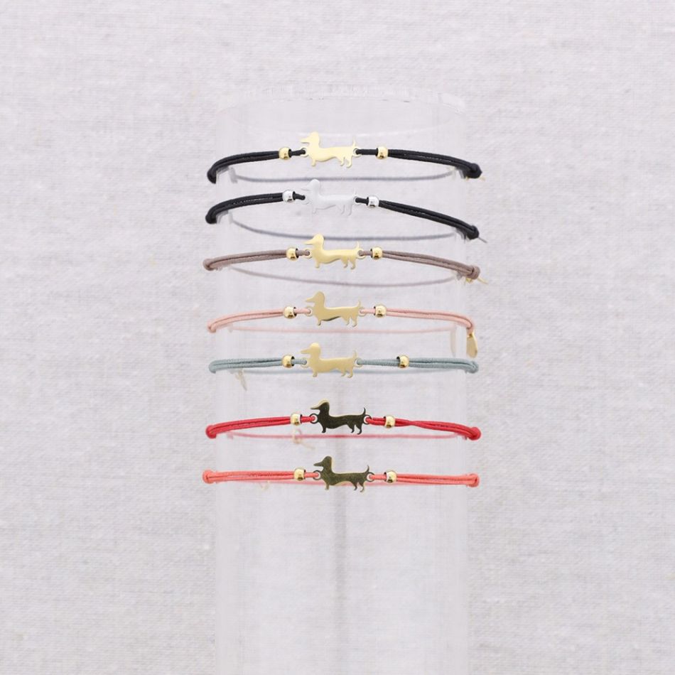ELASTIC STEEL PUPPY BRACELET