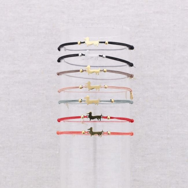 ELASTIC STEEL PUPPY BRACELET