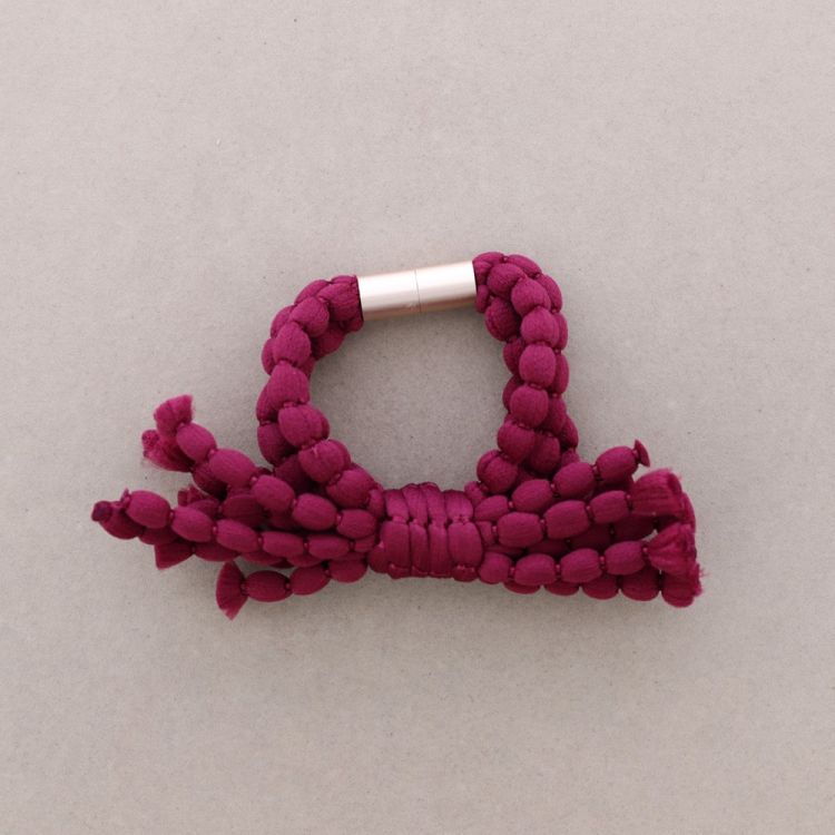 PULSERA 4 VUELTAS LANA BOLITAS