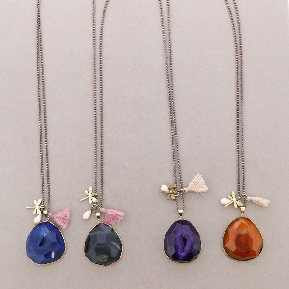 COLLAR LARGO COLG. PIEDRA