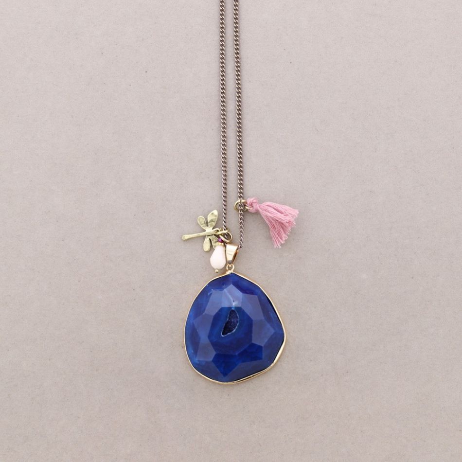 COLLAR LARGO COLG. PIEDRA