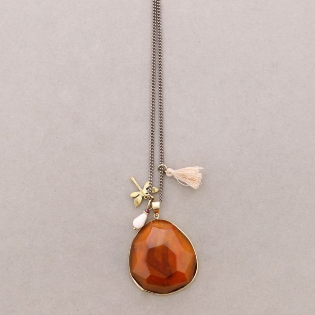 COLLAR LARGO COLG. PIEDRA
