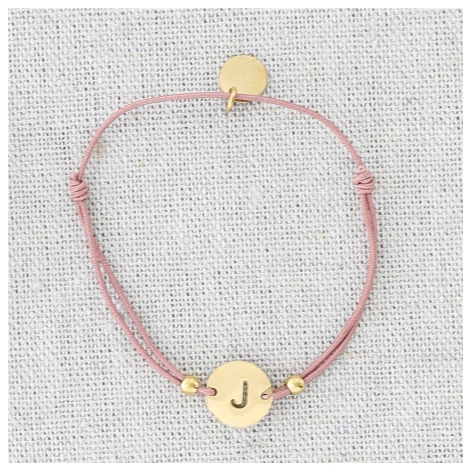 ELASTIC STEEL LETTER J BRACELET