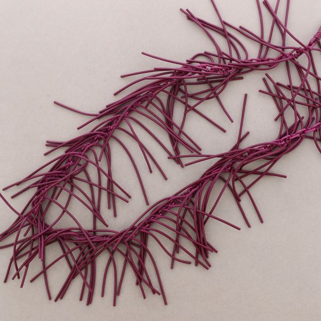 LONG NECKLACE WITH RUBBER KNOTS