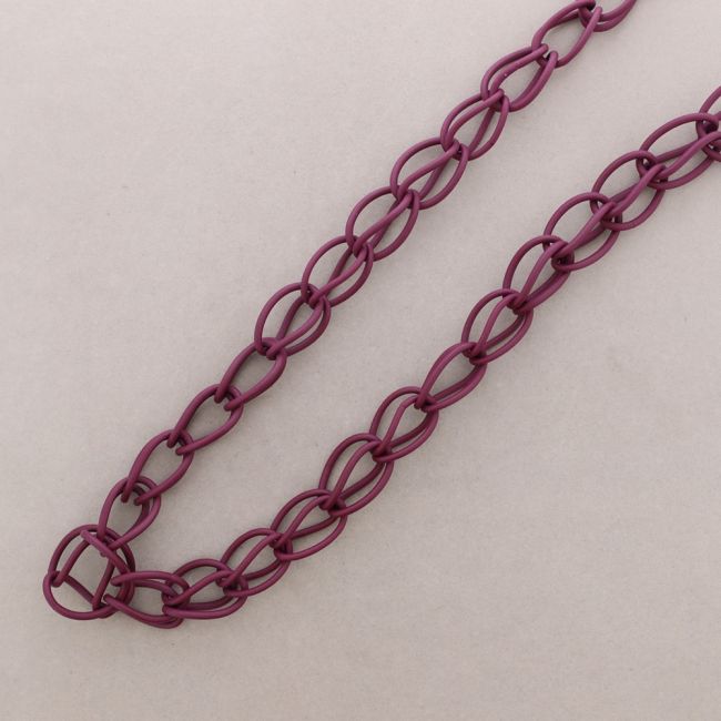 COLLAR LARGO ESLABONES GOMA