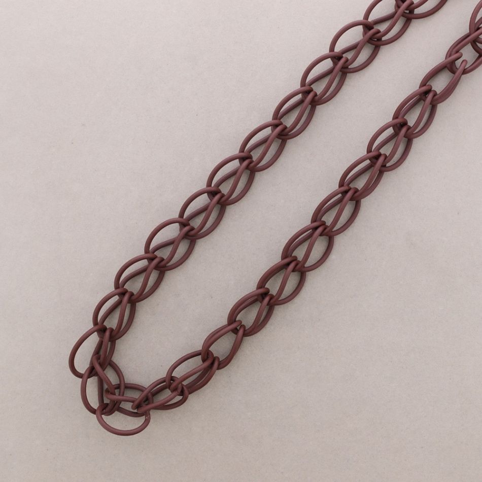 COLLAR LARGO ESLABONES GOMA