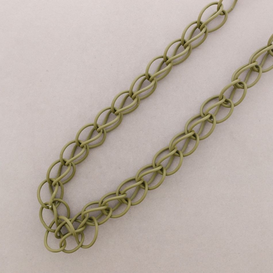 COLLAR LARGO ESLABONES GOMA
