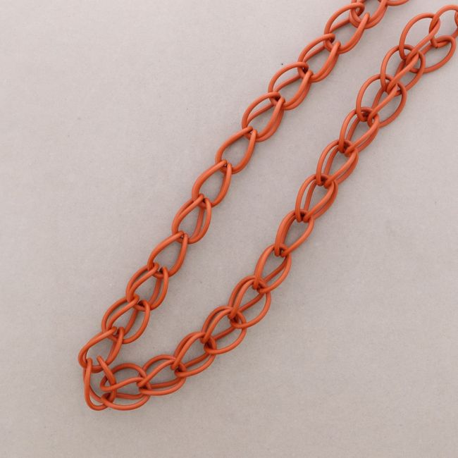 LONG RUBBER LINKS NECKLACE