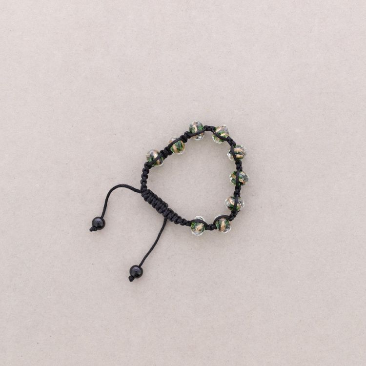 PULSERA MACRAMÉ CRISTALES FACETADOS 2