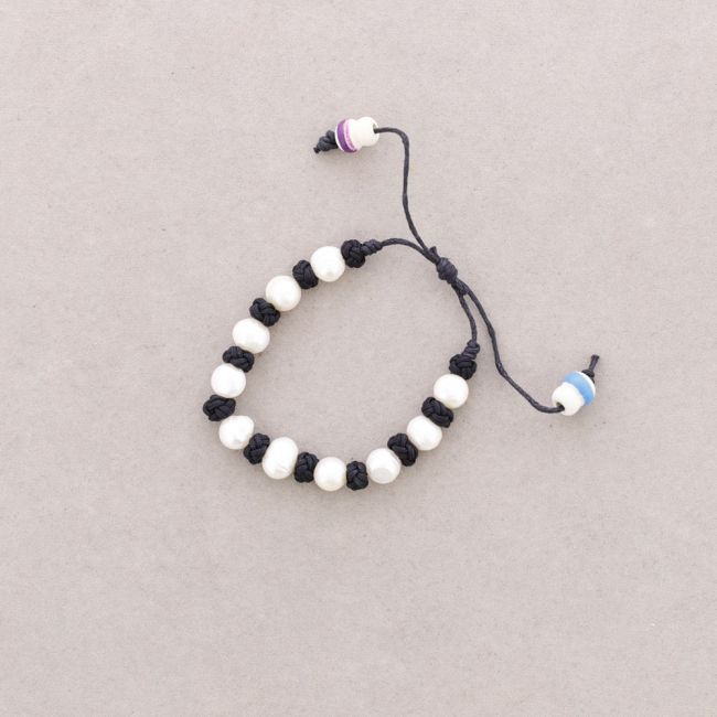 CULTURED PEARL KNOT BRACELET
