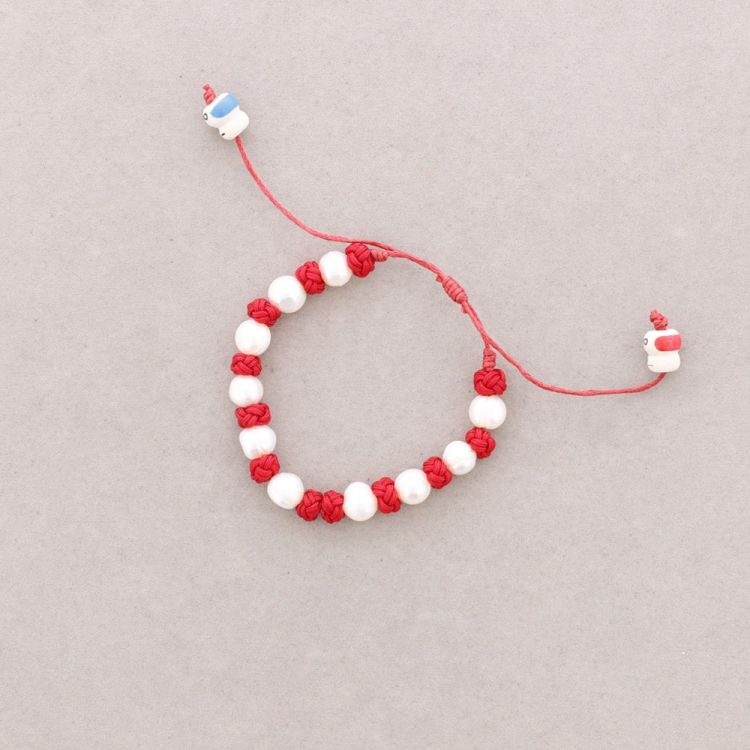 CULTURED PEARL KNOT BRACELET