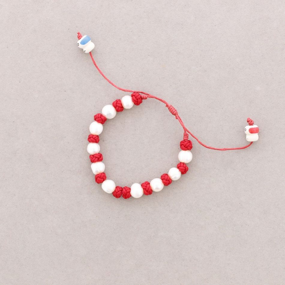 PULSERA NUDOS PERLAS CULTIVADAS