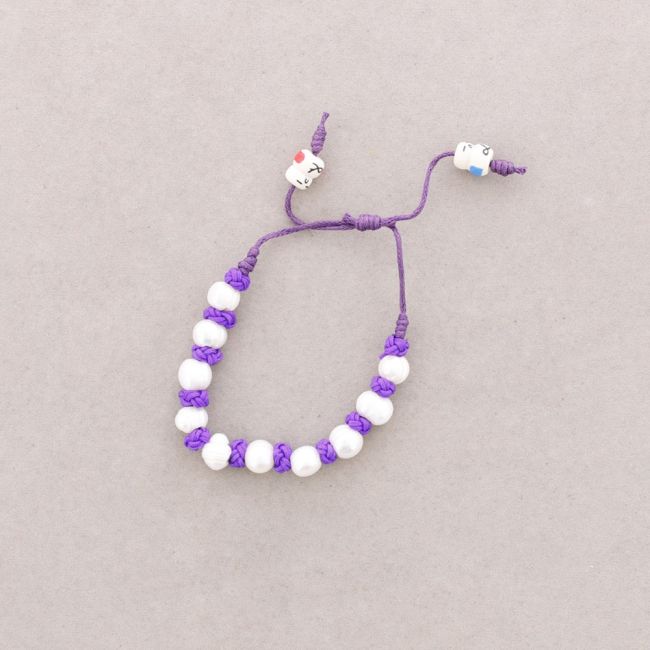 PULSERA NUDOS PERLAS CULTIVADAS