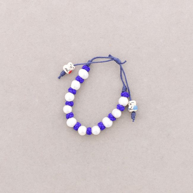 CULTURED PEARL KNOT BRACELET