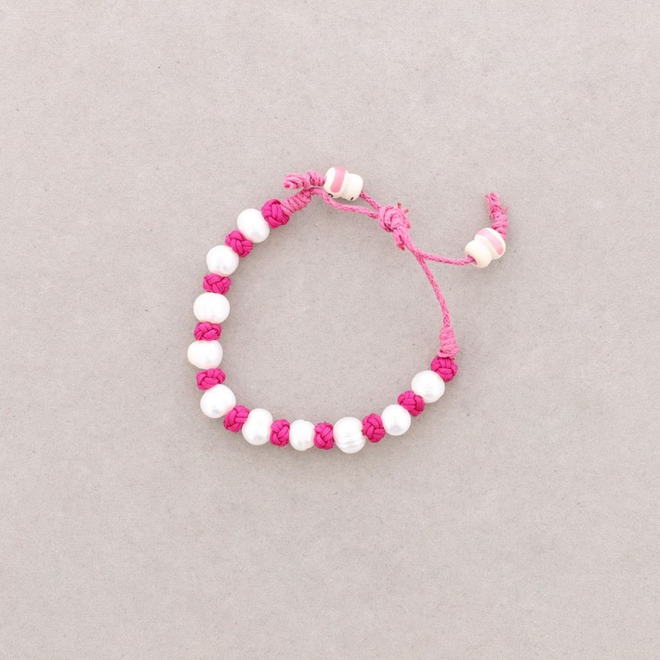 CULTURED PEARL KNOT BRACELET