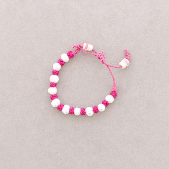 PULSERA NUDOS PERLAS CULTIVADAS