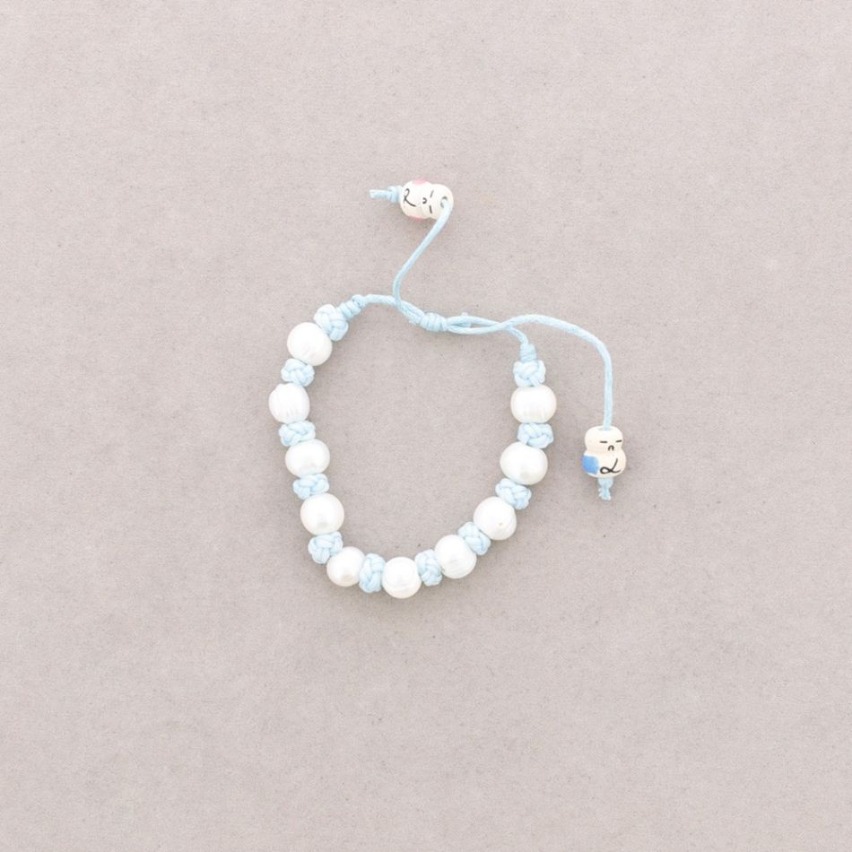 PULSERA NUDOS PERLAS CULTIVADAS