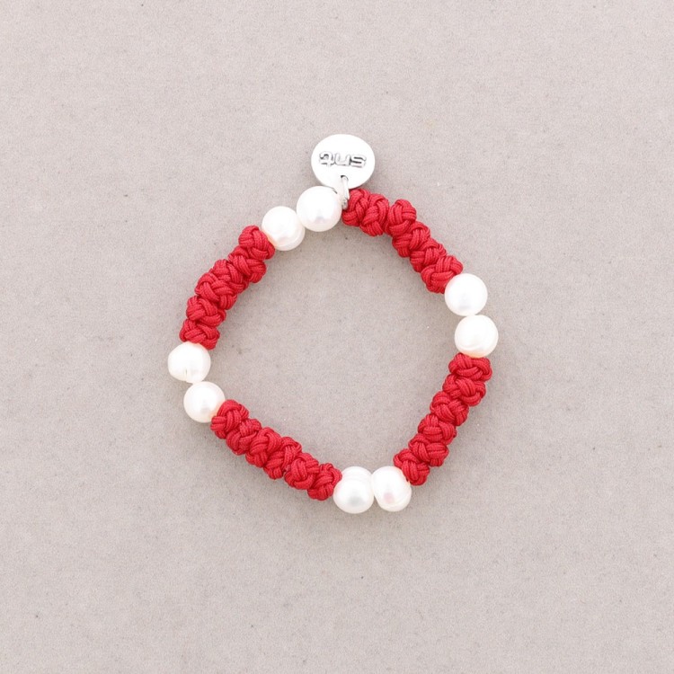 PULSERA NUDOS PERLAS CULTIVADAS