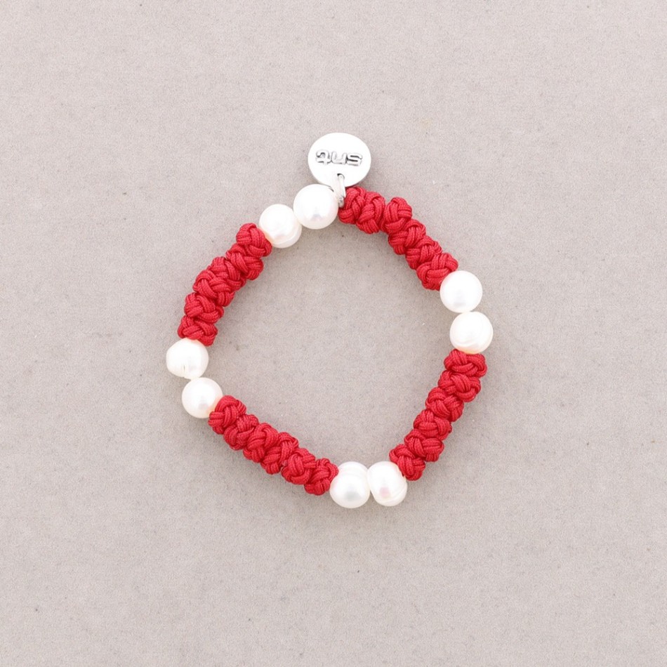 PULSERA NUDOS PERLAS CULTIVADAS