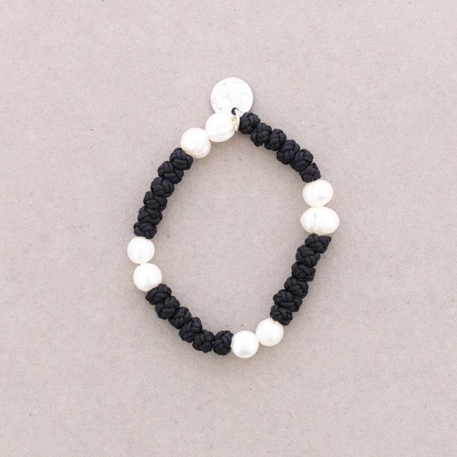 CULTURED PEARL KNOT BRACELET