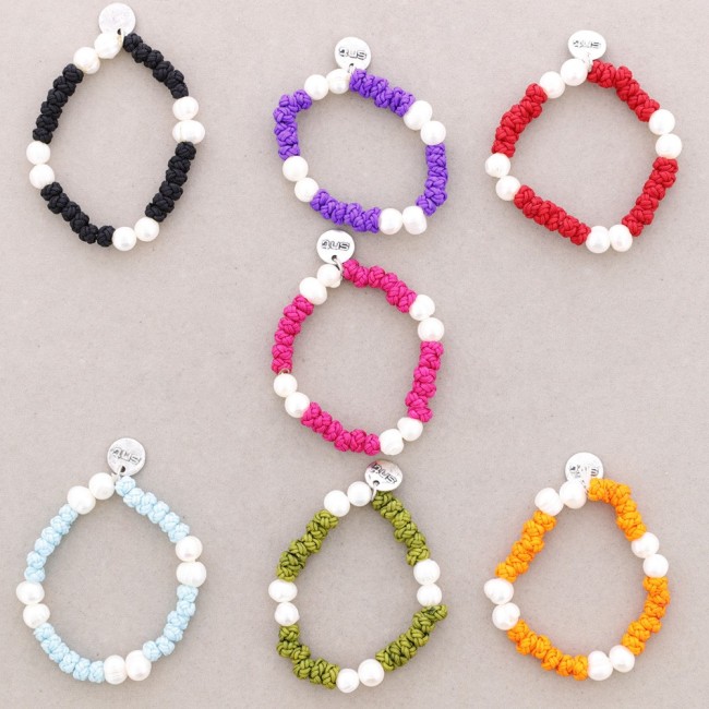 CULTURED PEARL KNOT BRACELET