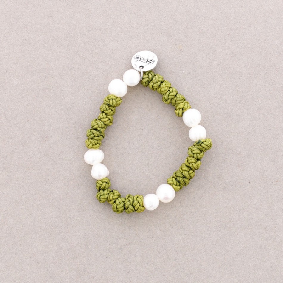 PULSERA NUDOS PERLAS CULTIVADAS