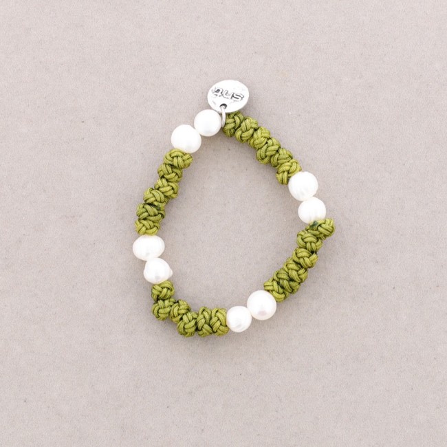 CULTURED PEARL KNOT BRACELET