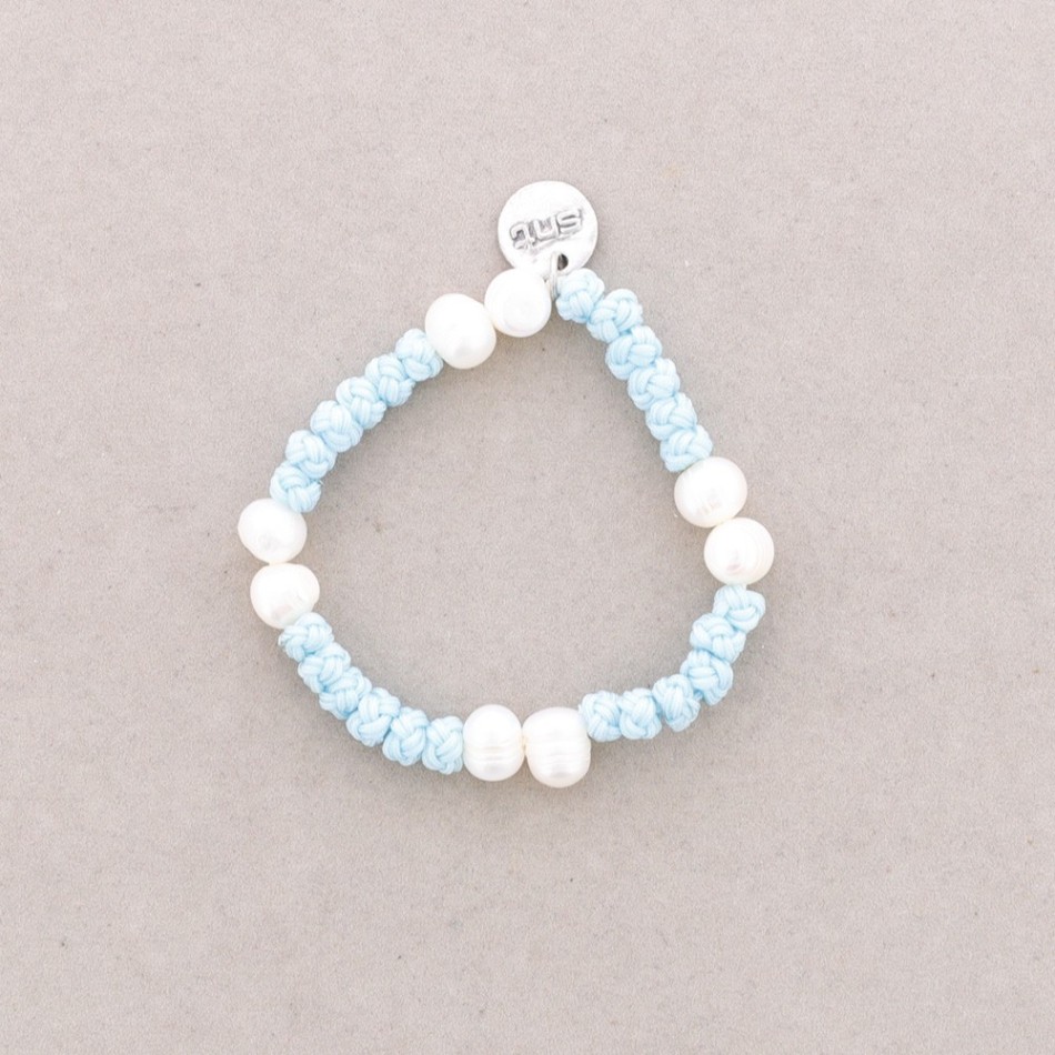 PULSERA NUDOS PERLAS CULTIVADAS