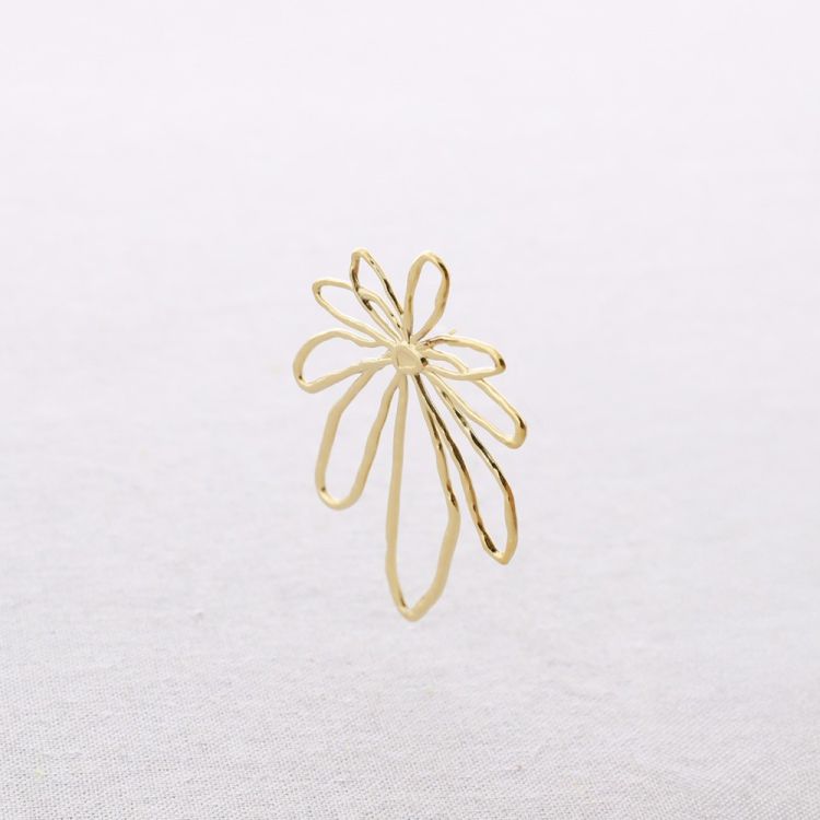 PENDIENTES ACERO FLOR