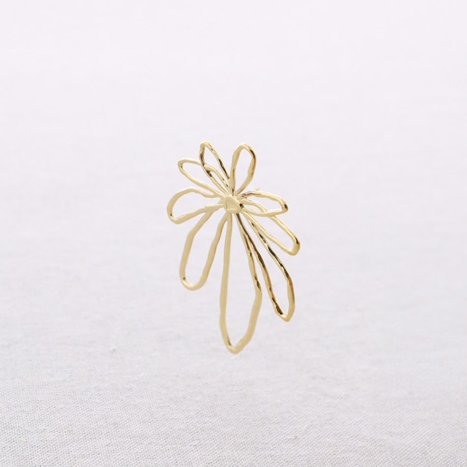 STEEL FLOWER EARRINGS