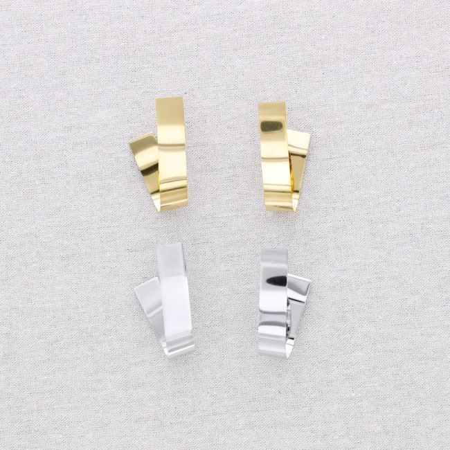 PENDIENTES ACERO FORMA RECTANGULAR