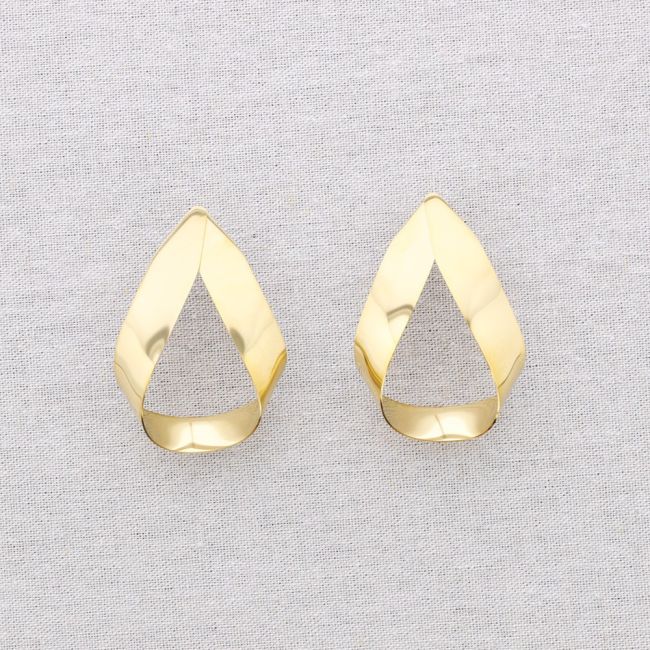 IRREGULAR SHAPE STEEL EARRINGS