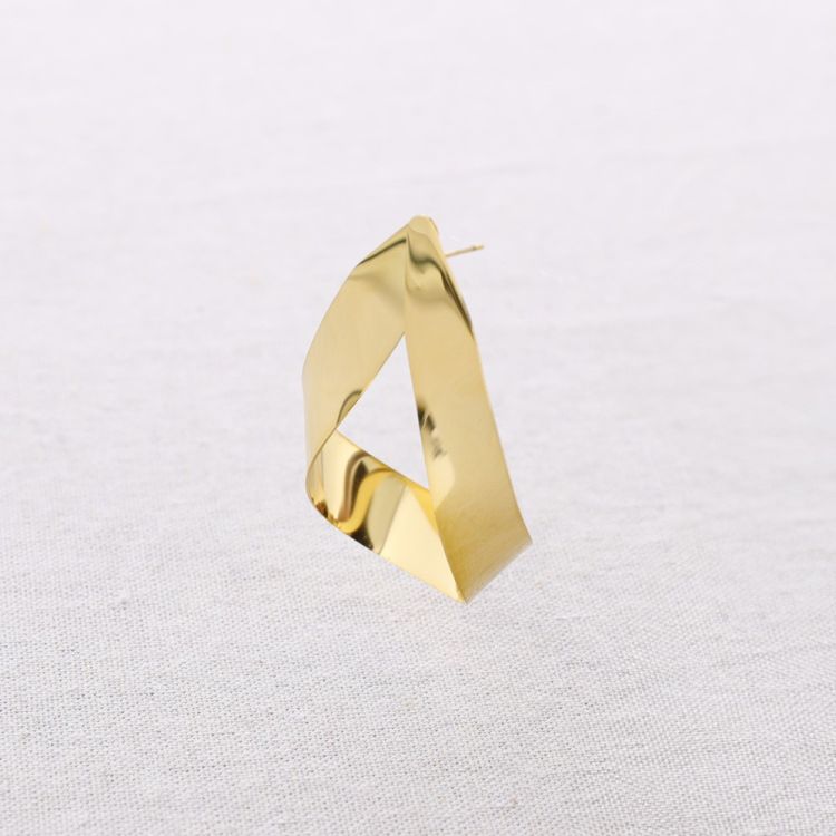 IRREGULAR SHAPE STEEL EARRINGS