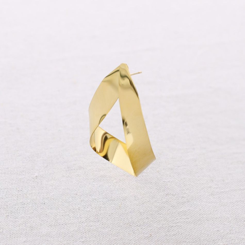 IRREGULAR SHAPE STEEL EARRINGS