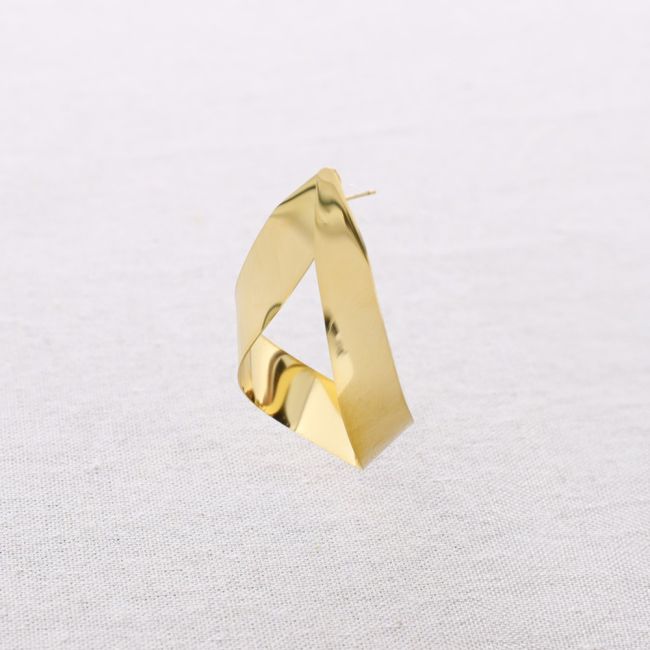 PENDIENTES ACERO FORMA IRREGULAR