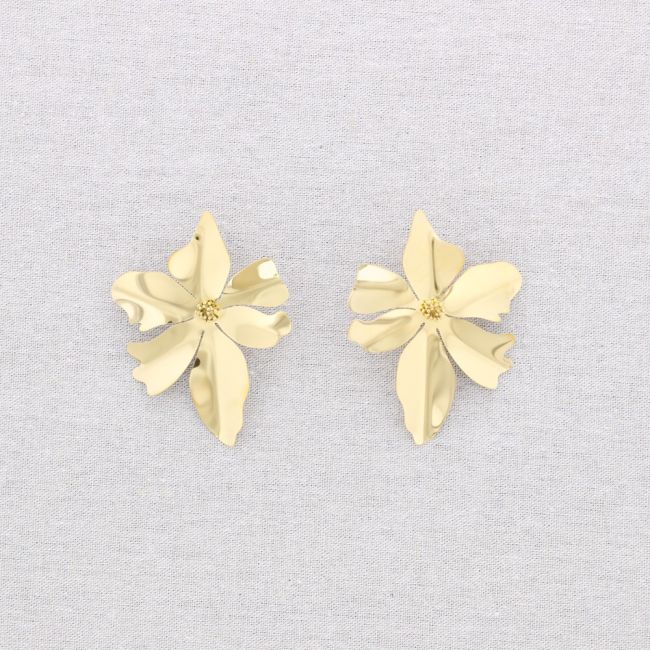 STEEL FLOWER EARRINGS