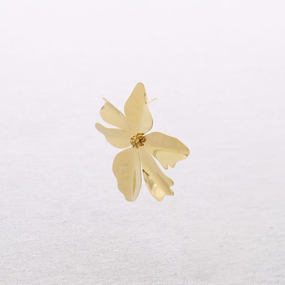 STEEL FLOWER EARRINGS