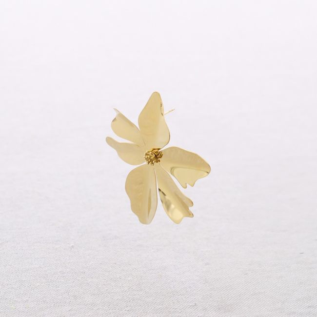 PENDIENTES ACERO FLOR